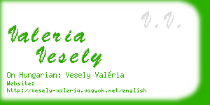 valeria vesely business card